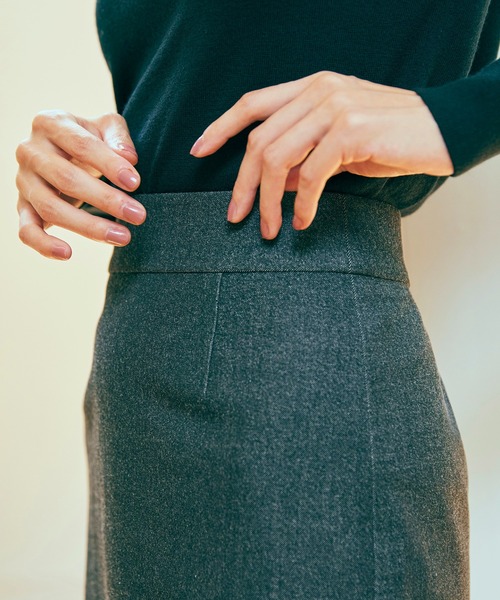 KASHIYAMA（カシヤマ）の「＜ウォッシャブル＞デニムライクストレッチスリムタイトスカート（スカート・レディース・ブラック/インディゴブルー・マルチサイズ）」の16枚目の写真