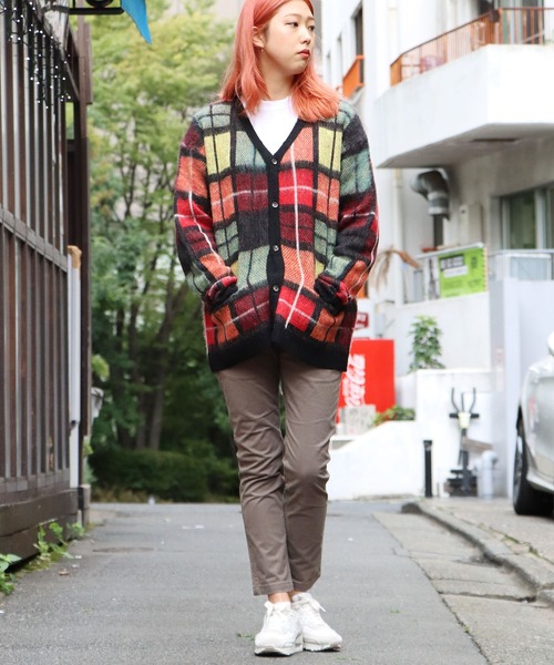 CAL O LINE（キャルオーライン）の「CAL O LINE/キャルオーライン JACQUARD MOHAIR CARDIGAN カーディガン（カーディガン/ボレロ・メンズ・ネイビー/レッド・M/XL/L）」の15枚目の写真