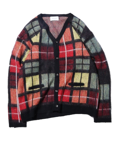 CAL O LINE（キャルオーライン）の「CAL O LINE/キャルオーライン JACQUARD MOHAIR CARDIGAN カーディガン（カーディガン/ボレロ・メンズ・ネイビー/レッド・M/XL/L）」の12枚目の写真