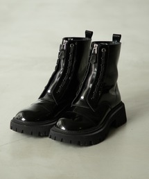 front zip ankle boots