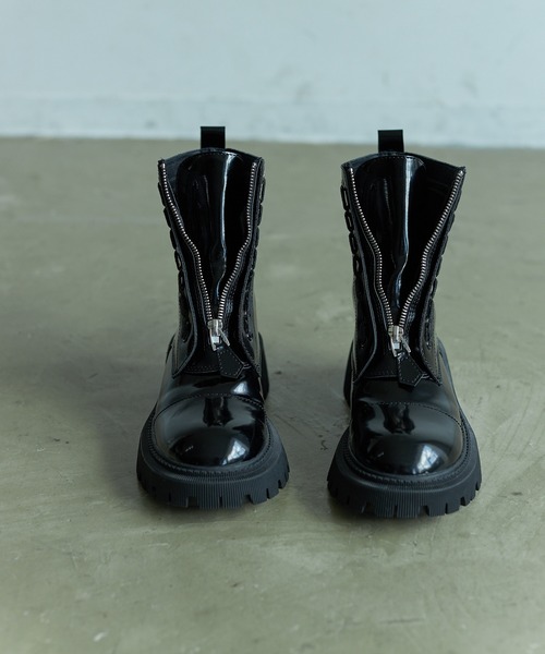 VACANCY（ヴァカンシー）の「front zip ankle boots（ブーツ・レディース・ブラック・MEDIUM/X-LARGE/SMALL/LARGE）」の14枚目の写真