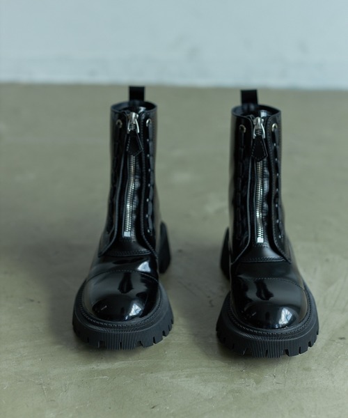 VACANCY（ヴァカンシー）の「front zip ankle boots（ブーツ・レディース・ブラック・MEDIUM/X-LARGE/SMALL/LARGE）」の13枚目の写真