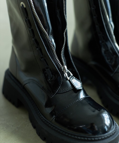 VACANCY（ヴァカンシー）の「front zip ankle boots（ブーツ・レディース・ブラック・MEDIUM/X-LARGE/SMALL/LARGE）」の15枚目の写真