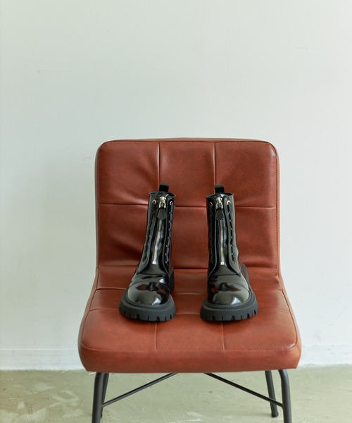 VACANCY（ヴァカンシー）の「front zip ankle boots（ブーツ・レディース・ブラック・MEDIUM/X-LARGE/SMALL/LARGE）」の18枚目の写真