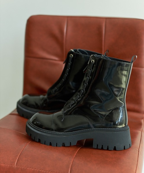 VACANCY（ヴァカンシー）の「front zip ankle boots（ブーツ・レディース・ブラック・MEDIUM/X-LARGE/SMALL/LARGE）」の20枚目の写真