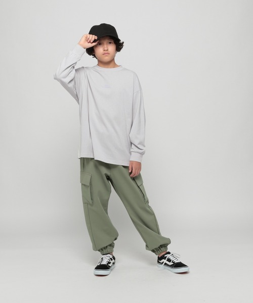 GLOBAL WORK（グローバルワーク）の「【AND YUA ANY】ストレッチジョグパンツ/215020（その他パンツ・キッズ・カーキ/ブラック・160cm/150cm）」の10枚目の写真