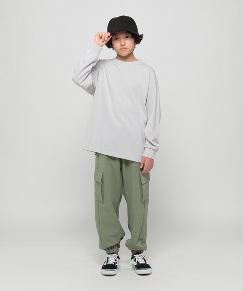 GLOBAL WORK（グローバルワーク）の「【AND YUA ANY】ストレッチジョグパンツ/215020（その他パンツ・キッズ・カーキ/ブラック・160cm/150cm）」の6枚目の写真