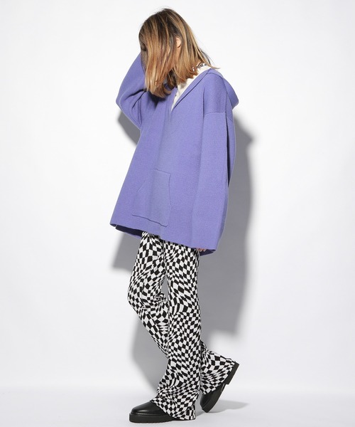 PBLIM（ページボーイリム）の「【PAGEBOYLIM】メキシカンパーカー（ニット/セーター・レディース・ブラック/パープル/レッド・MEDIUM/LARGE）」の21枚目の写真