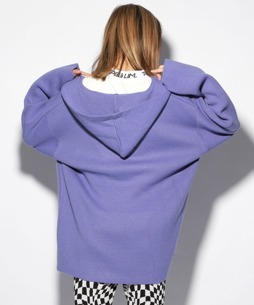 PBLIM（ページボーイリム）の「【PAGEBOYLIM】メキシカンパーカー（ニット/セーター・レディース・ブラック/パープル/レッド・MEDIUM/LARGE）」の22枚目の写真