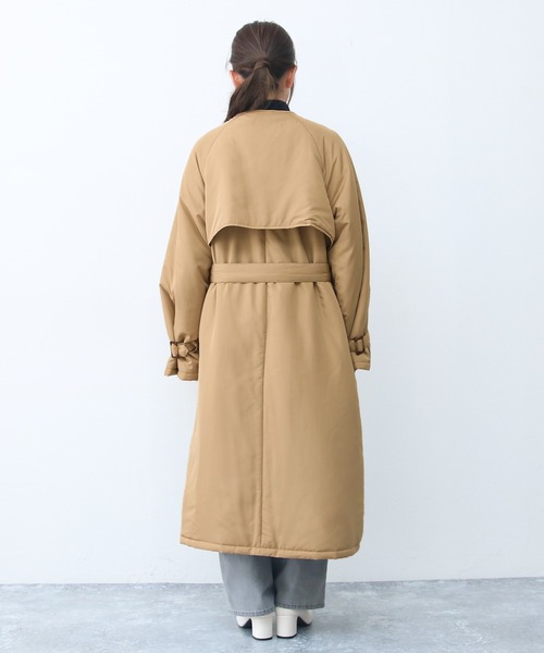 Social GIRL（ソーシャルガール）の「中綿ノーカラートレンチコート