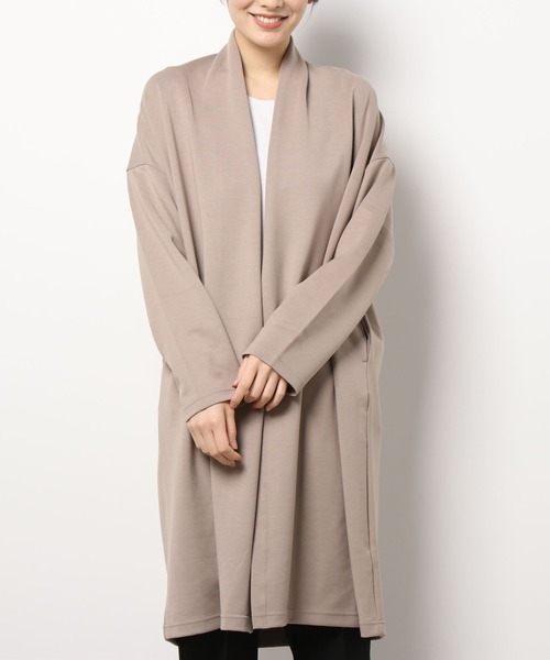 Rewde(ルゥデ)の「ハンサムスエットトッパーカーディガン(1R15-113833)(Tシャツ/カットソー・レディース・グレー/モカ/チャコールグレー・M)」の3枚目の写真