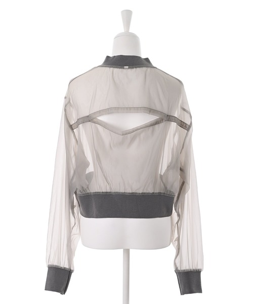 【Narcissus.シースルージャケット】 Narcissus ジャケット ブルゾン 【Narcissus WEBSTORE 限定商品