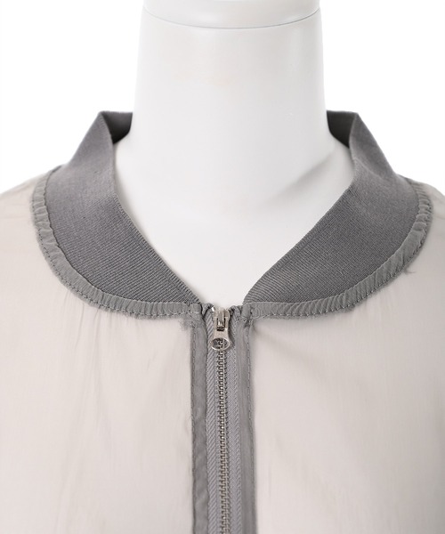 Narcissus（ナルシス）の「【Narcissus WEBSTORE 限定商品】シースルーブルゾン（ブルゾン・レディース・グレー/ホワイト・FREE）」の17枚目の写真