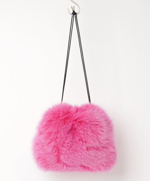 LUDLOW（ラドロー）の「＜LUDLOW（ラドロー）＞FUR ショルダーバッグ（ショルダーバッグ・レディース・イエロー/ピンク・FREE）」の3枚目の写真