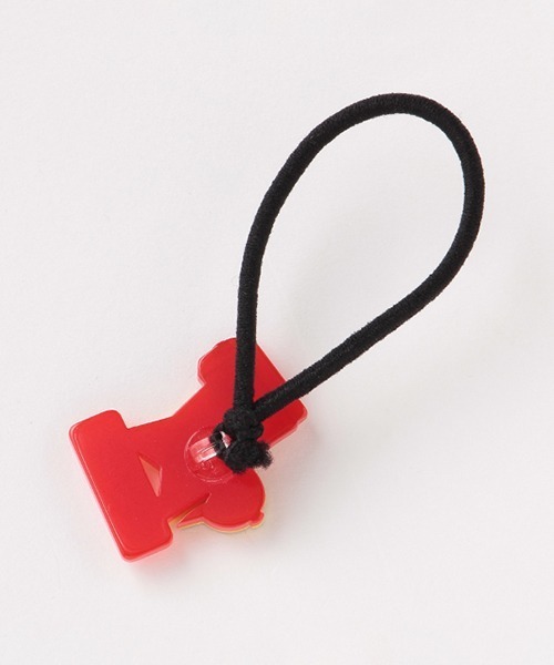 X-girl Stages（エックスガールステージス）の「ラジカセキラッキーヘアポニー（ヘアゴム・キッズ・ブラック・FREE）」の3枚目の写真