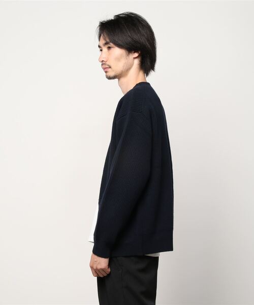 ESTNATION(エストネーション)の「ESTNATION / ラムウールニットカーディガン(カーディガン/ボレロ・メンズ・ネイビー/イエロー/オフホワイト・LARGE/MEDIUM)」の10枚目の写真
