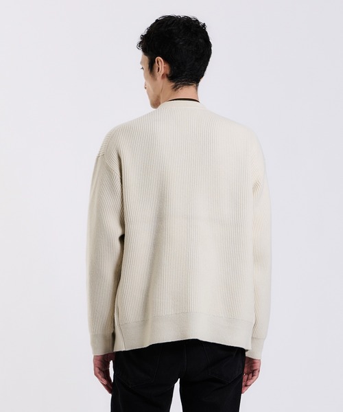 ESTNATION(エストネーション)の「ESTNATION / ラムウールニットカーディガン(カーディガン/ボレロ・メンズ・ネイビー/イエロー/オフホワイト・LARGE/MEDIUM)」の15枚目の写真