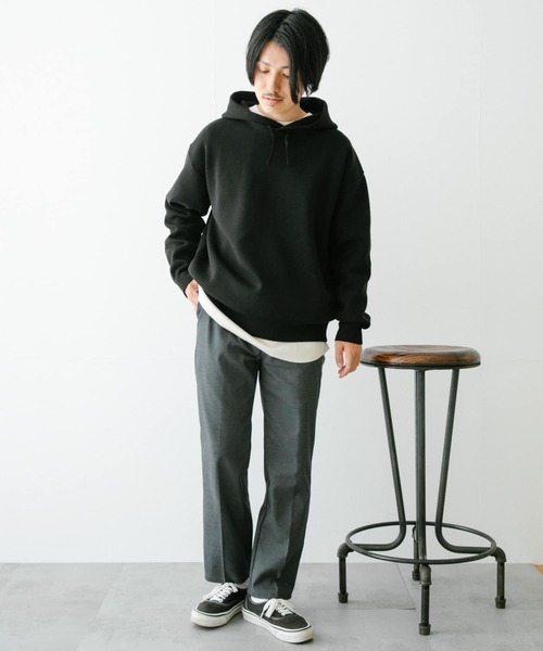 URBAN RESEARCH（アーバンリサーチ）の「ミラノリブ 高機能ニットパーカー（ニット/セーター・メンズ・ブラック/ベージュ/グレー・MEDIUM/LARGE）」の9枚目の写真