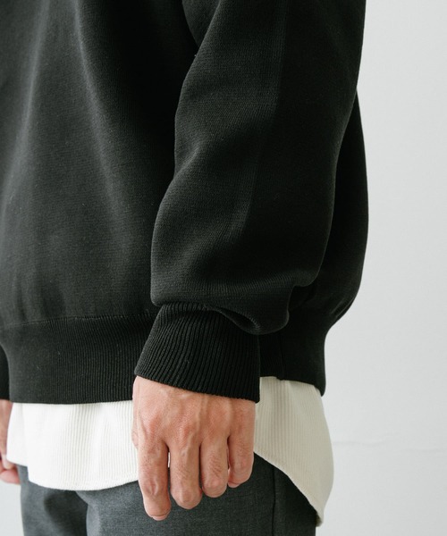 URBAN RESEARCH（アーバンリサーチ）の「ミラノリブ 高機能ニットパーカー（ニット/セーター・メンズ・ブラック/ベージュ/グレー・MEDIUM/LARGE）」の16枚目の写真