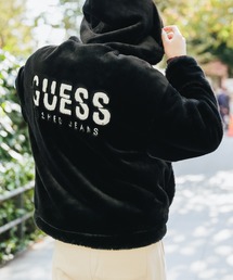Guess（ゲス）の「GUESS/ゲス UNI HOODIE KNIT JKT フーデッドジャケット ブランドロゴ（ブルゾン・メンズ）」