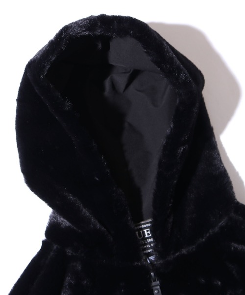 Guess(ゲス)の「GUESS/ゲス UNI HOODIE KNIT JKT フーデッドジャケット ブランドロゴ(ブルゾン・メンズ・アイボリー/ブラック・L/XL/M)」の5枚目の写真