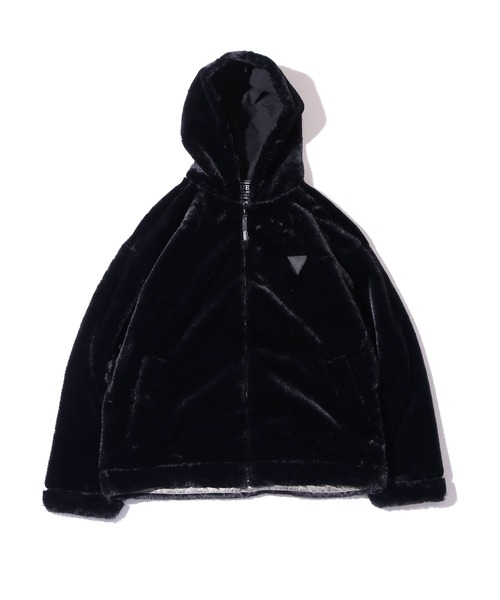 Guess(ゲス)の「GUESS/ゲス UNI HOODIE KNIT JKT フーデッドジャケット ブランドロゴ(ブルゾン・メンズ・アイボリー/ブラック・L/XL/M)」の17枚目の写真
