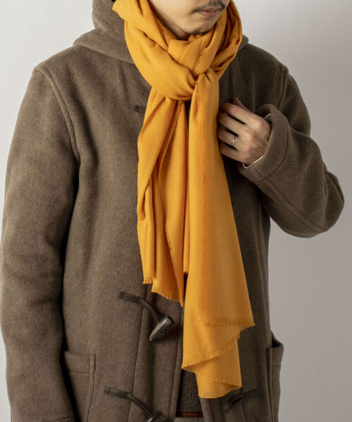 V.FRAAS（ヴィフラース）の「【V.FRAAS/ヴィフラース】カシミンク 大判無地ストール（ストール/ショール・メンズ・ブラック/ベージュ/マスタード/ボルドー・FREE）」の6枚目の写真