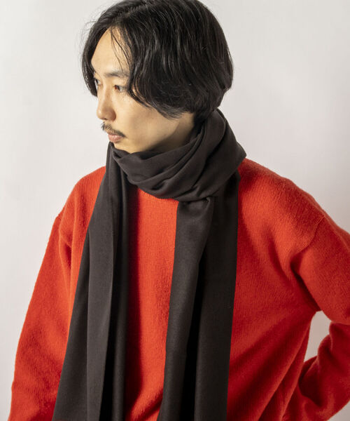 V.FRAAS（ヴィフラース）の「【V.FRAAS/ヴィフラース】カシミンク 大判無地ストール（ストール/ショール・メンズ・ブラック/ベージュ/マスタード/ボルドー・FREE）」の13枚目の写真
