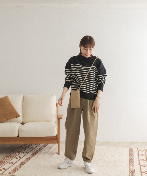 FORK&SPOON(フォークアンドスプーン)の「【一部WEB限定カラー】FORK&SPOON 2WAYクルーカーディガン(カーディガン/ボレロ・レディース・ブラウン/オフホワイト/ブルー系その他/グリーン・ONE)」の10枚目の写真