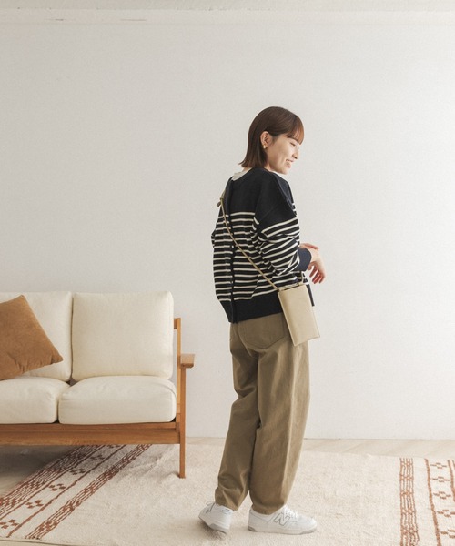 FORK&SPOON(フォークアンドスプーン)の「【一部WEB限定カラー】FORK&SPOON 2WAYクルーカーディガン(カーディガン/ボレロ・レディース・ブラウン/オフホワイト/ブルー系その他/グリーン・ONE)」の11枚目の写真