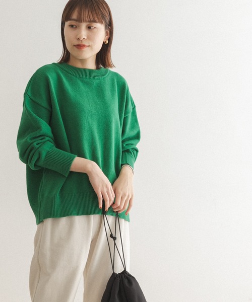 FORK&SPOON(フォークアンドスプーン)の「【一部WEB限定カラー】FORK&SPOON 2WAYクルーカーディガン(カーディガン/ボレロ・レディース・ブラウン/オフホワイト/ブルー系その他/グリーン・ONE)」の15枚目の写真