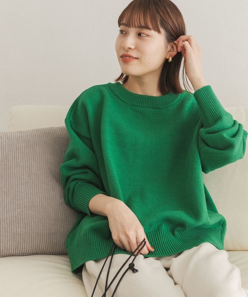 FORK&SPOON(フォークアンドスプーン)の「【一部WEB限定カラー】FORK&SPOON 2WAYクルーカーディガン(カーディガン/ボレロ・レディース・ブラウン/オフホワイト/ブルー系その他/グリーン・ONE)」の18枚目の写真