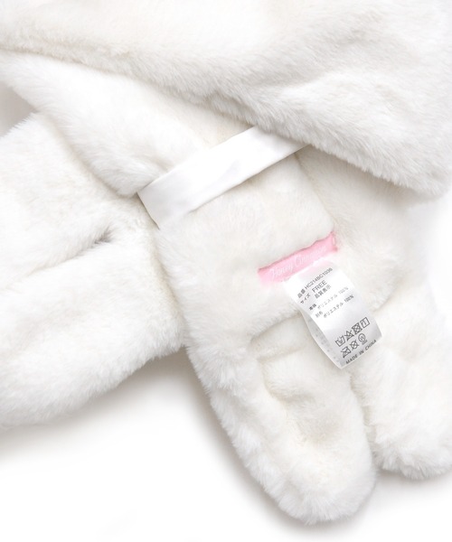 Honey Cinnamon(ハニーシナモン)の「シナモンマフラー(マフラー・レディース・ホワイト/ベージュ・FREE)」の4枚目の写真