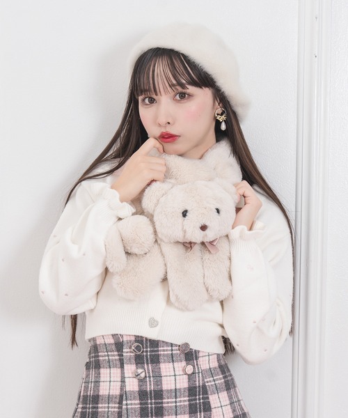 Honey Cinnamon(ハニーシナモン)の「シナモンマフラー(マフラー・レディース・ホワイト/ベージュ・FREE)」の11枚目の写真