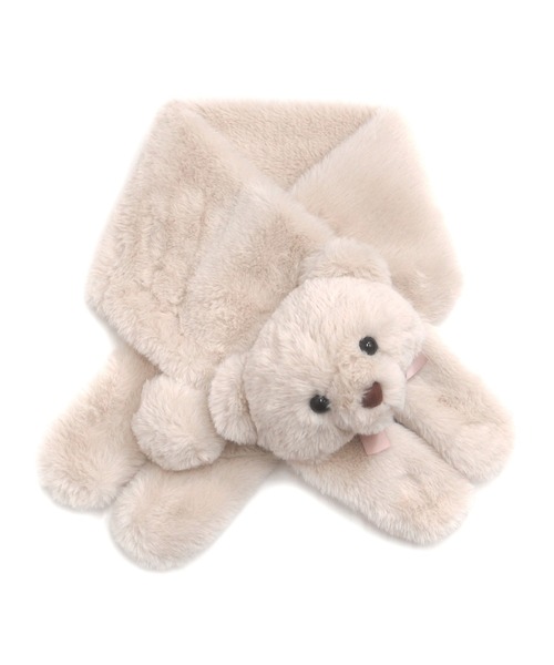 Honey Cinnamon(ハニーシナモン)の「シナモンマフラー(マフラー・レディース・ホワイト/ベージュ・FREE)」の14枚目の写真