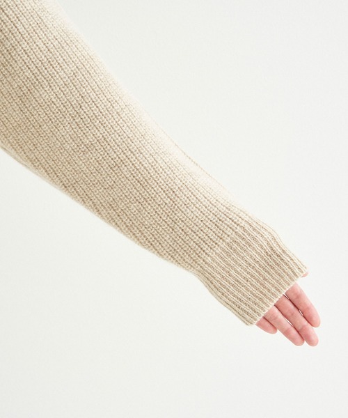 ROPE' PICNIC（ロペピクニック）の「【人気ブロガーAkaneさんコラボ】【emur】ボトルネックニットプルオーバー（ニット/セーター・レディース・ベージュ/ピンク/イエロー・38）」の7枚目の写真