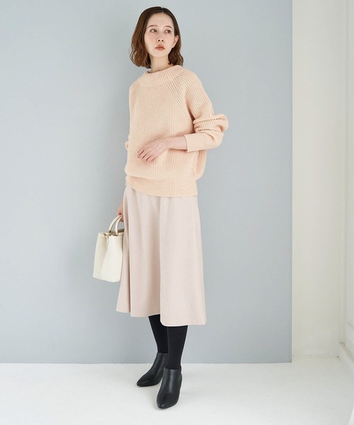 ROPE' PICNIC（ロペピクニック）の「【人気ブロガーAkaneさんコラボ】【emur】ボトルネックニットプルオーバー（ニット/セーター・レディース・ベージュ/ピンク/イエロー・38）」の15枚目の写真