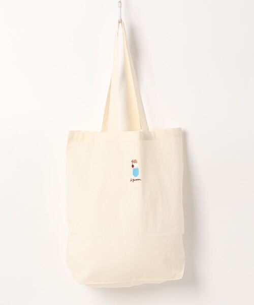 spoon store(スプーンストア)の「spoon×喫茶店パオーン クリームソーダ トートバッグ(トートバッグ・レディース・ナチュラル・MEDIUM)」の9枚目の写真