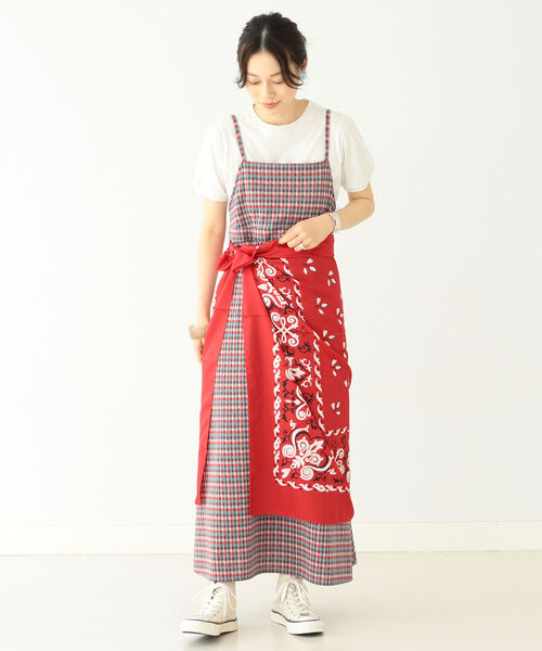 BEAMS BOY（ビームスボーイ）の「BEAMS BOY / BOY バンダナ スカーフ（バンダナ/スカーフ・レディース・ネイビー/レッド・ONE SIZE）」の5枚目の写真