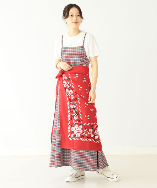 BEAMS BOY（ビームスボーイ）の「BEAMS BOY / BOY バンダナ スカーフ（バンダナ/スカーフ・レディース・ネイビー/レッド・ONE SIZE）」の6枚目の写真