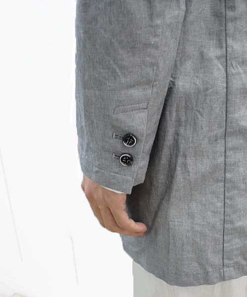 CIAOPANIC（チャオパニック）の「【Ciaopanic】F.L.Bショップコート（チェスターコート・メンズ・チャコールグレー/ネイビー/アイボリー・MEDIUM/LARGE）」の9枚目の写真