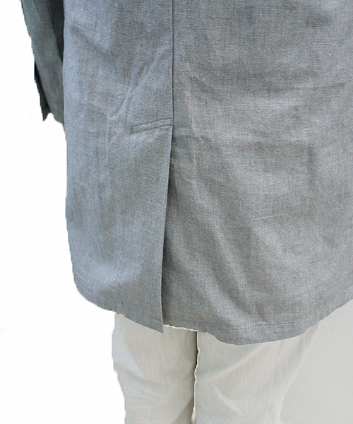 CIAOPANIC（チャオパニック）の「【Ciaopanic】F.L.Bショップコート（チェスターコート・メンズ・チャコールグレー/ネイビー/アイボリー・MEDIUM/LARGE）」の10枚目の写真