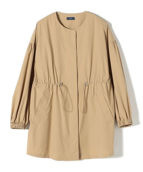 SHIPS（シップス）の「*〈撥水加工/手洗い可能〉SOLOTEXノーカラードロストコート◇（ノーカラーコート・レディース・ネイビー/オリーブ/ナチュラル/ベージュ系・ONE SIZE）」の7枚目の写真