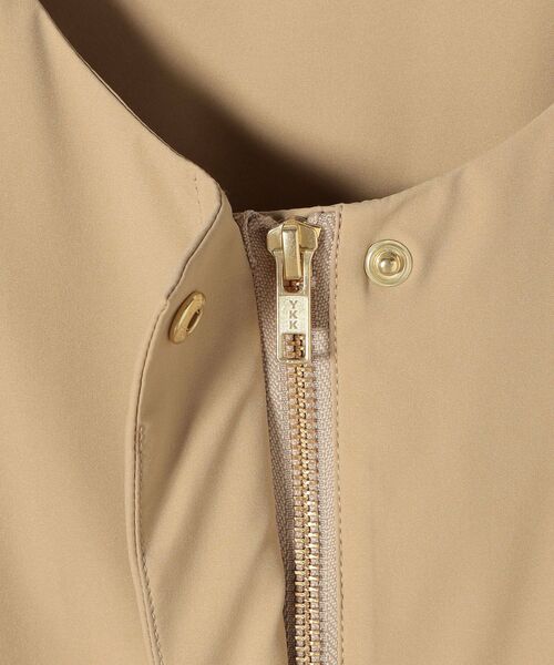 SHIPS（シップス）の「*〈撥水加工/手洗い可能〉SOLOTEXノーカラードロストコート◇（ノーカラーコート・レディース・ネイビー/オリーブ/ナチュラル/ベージュ系・ONE SIZE）」の12枚目の写真