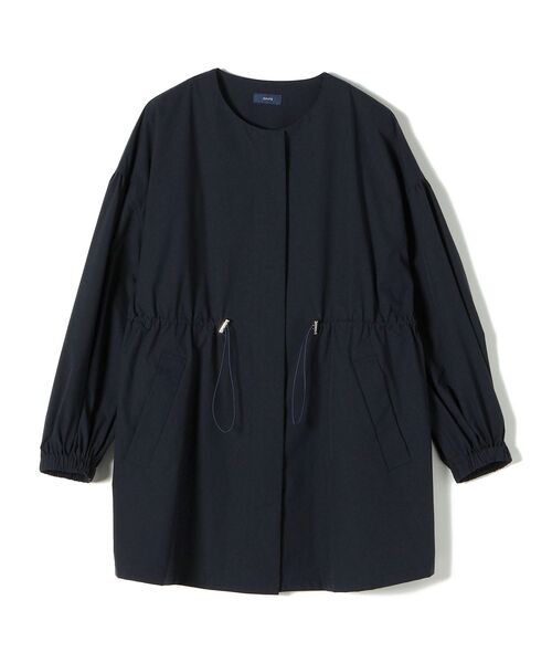 SHIPS（シップス）の「*〈撥水加工/手洗い可能〉SOLOTEXノーカラードロストコート◇（ノーカラーコート・レディース・ネイビー/オリーブ/ナチュラル/ベージュ系・ONE SIZE）」の17枚目の写真