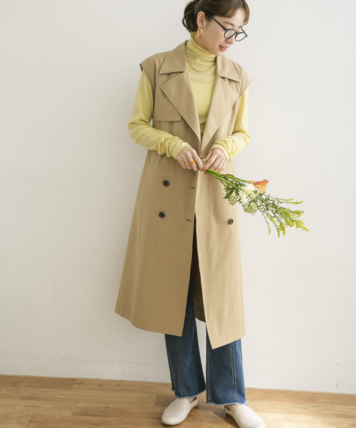 URBAN RESEARCH(アーバンリサーチ)の「ジレトレンチ(ベスト・レディース・ベージュ/ベージュ系その他・FREE)」の16枚目の写真