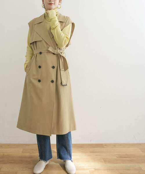 URBAN RESEARCH(アーバンリサーチ)の「ジレトレンチ(ベスト・レディース・ベージュ/ベージュ系その他・FREE)」の17枚目の写真