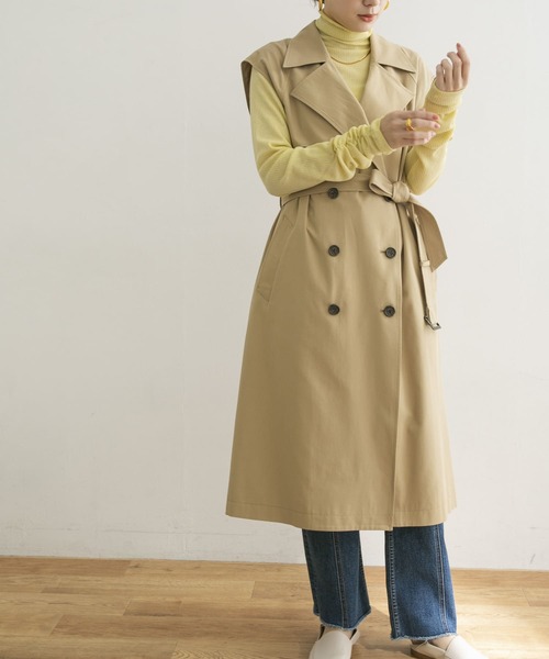URBAN RESEARCH(アーバンリサーチ)の「ジレトレンチ(ベスト・レディース・ベージュ/ベージュ系その他・FREE)」の13枚目の写真