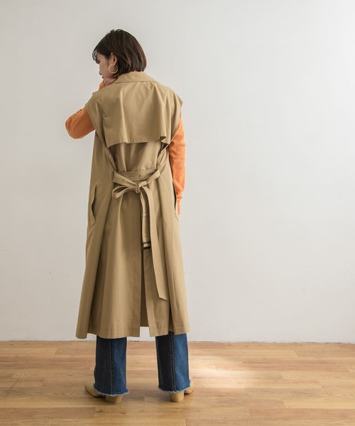 URBAN RESEARCH(アーバンリサーチ)の「ジレトレンチ(ベスト・レディース・ベージュ/ベージュ系その他・FREE)」の9枚目の写真