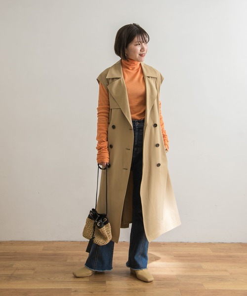 URBAN RESEARCH(アーバンリサーチ)の「ジレトレンチ(ベスト・レディース・ベージュ/ベージュ系その他・FREE)」の10枚目の写真